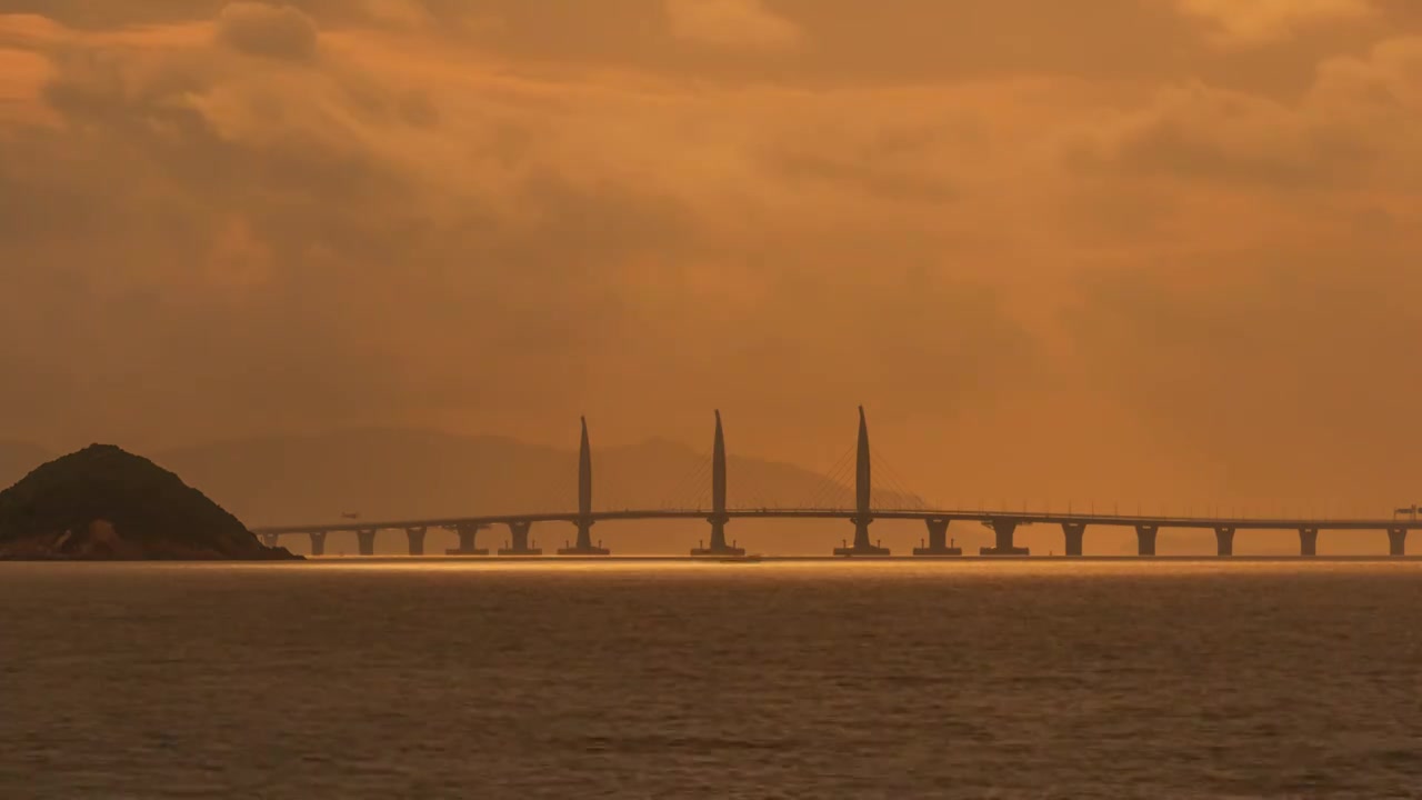 【正版素材】珠海港珠澳大桥视频素材