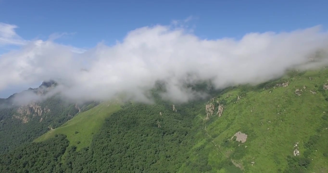 自然,风景,高山,地形,灵山航拍视频素材