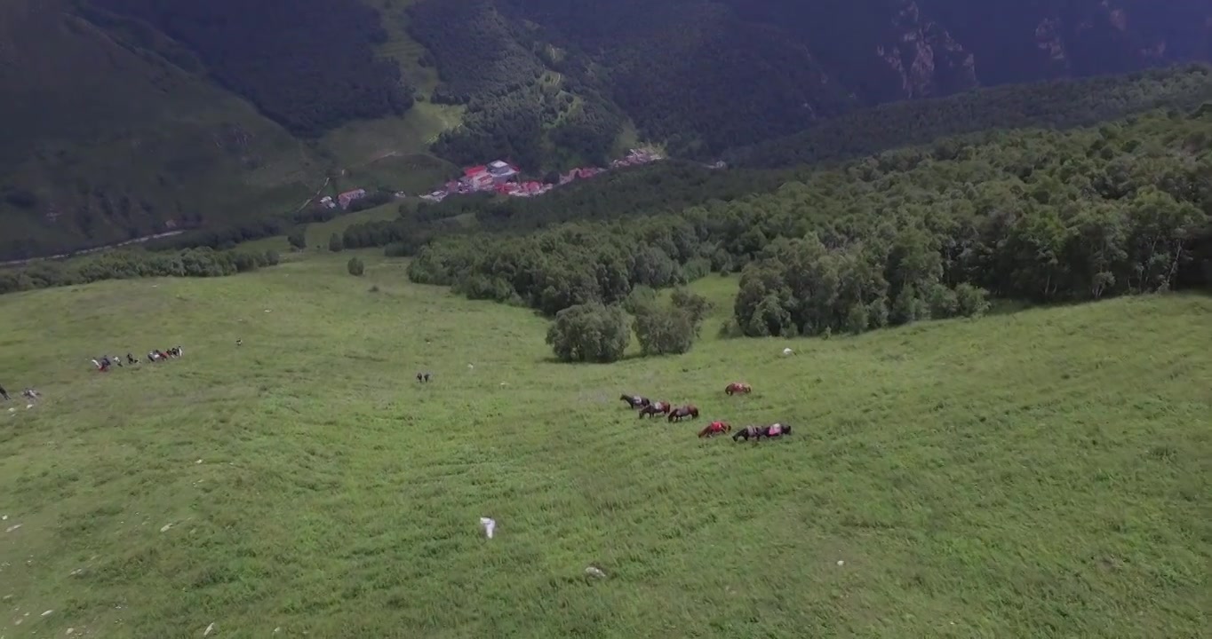 自然,风景,高山,地形,灵山航拍视频素材