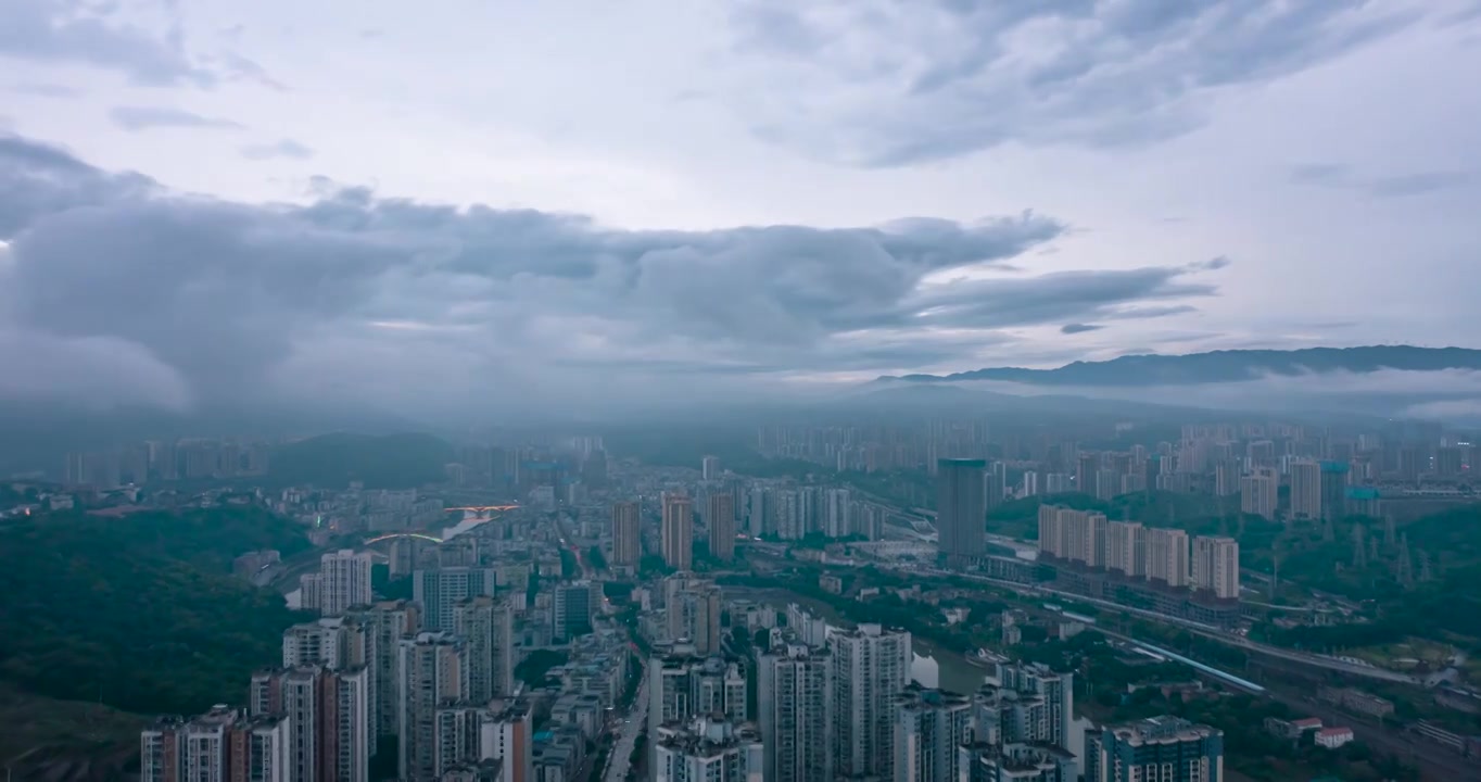 4k暴雨来袭乌云密布视频素材