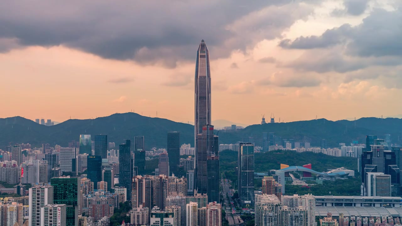 【正版素材】深圳地标平安大景视频素材