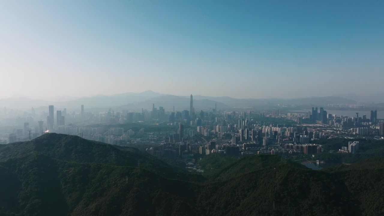 深圳福田城市大景视频素材