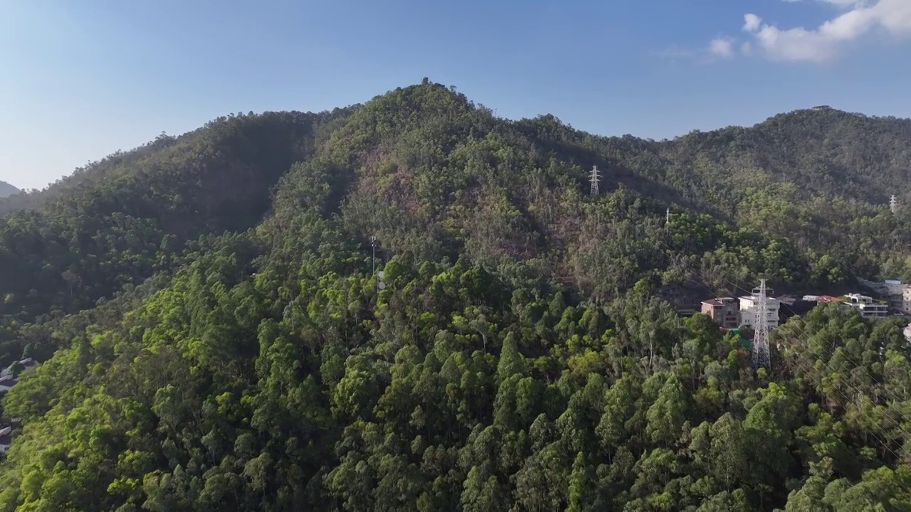 广东省深圳市南山区南山公园航拍视频素材