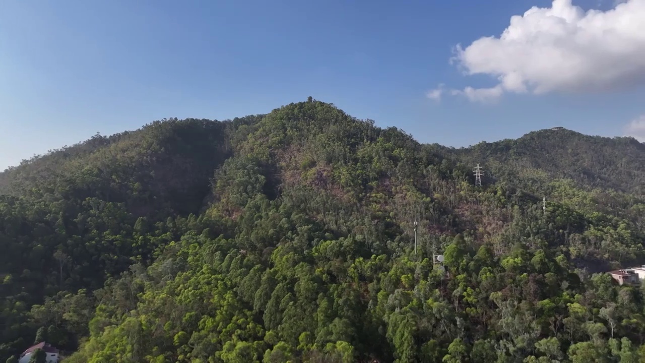 广东省深圳市南山区南山公园航拍视频素材