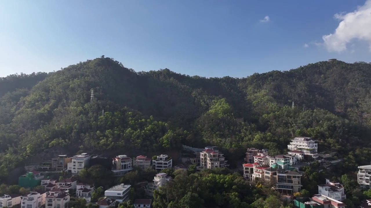 广东省深圳市南山区南山公园航拍视频素材