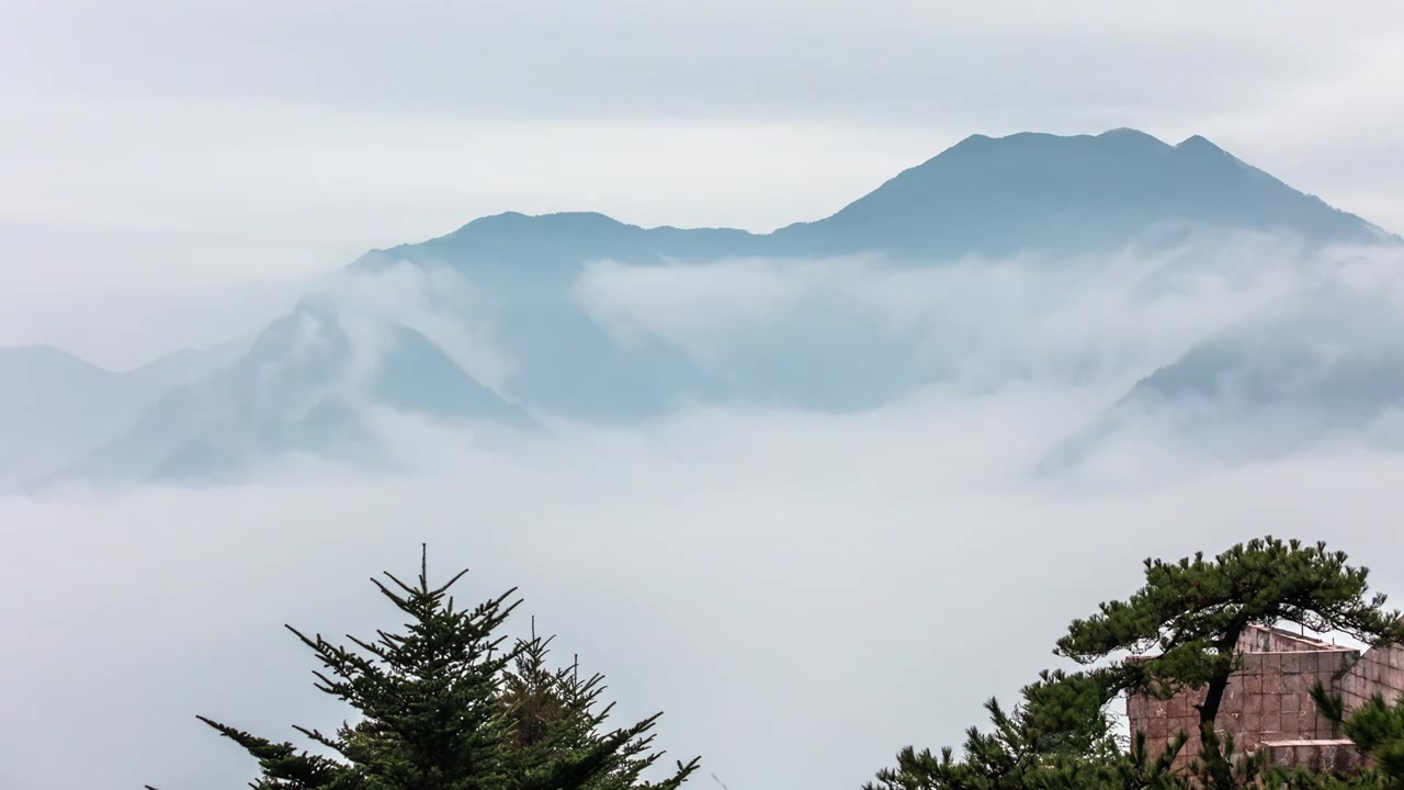 江西九江庐山延时视频素材