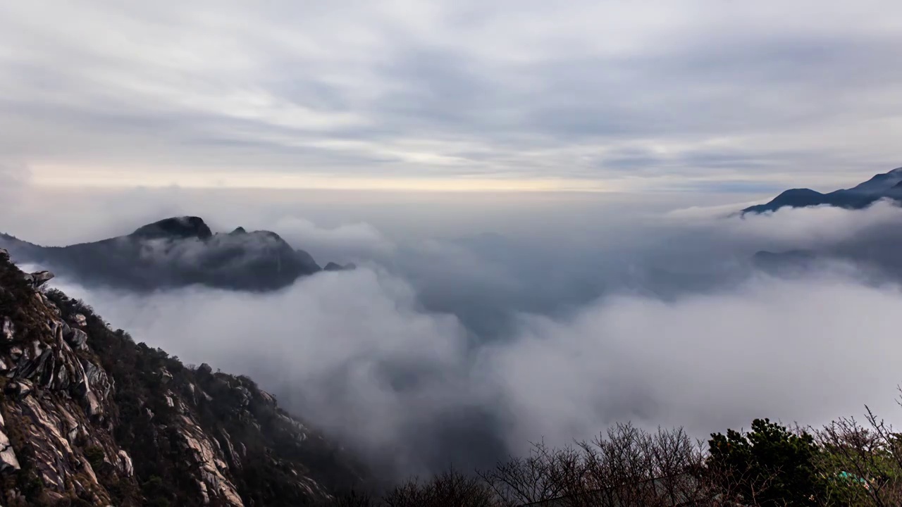 江西九江庐山延时视频素材