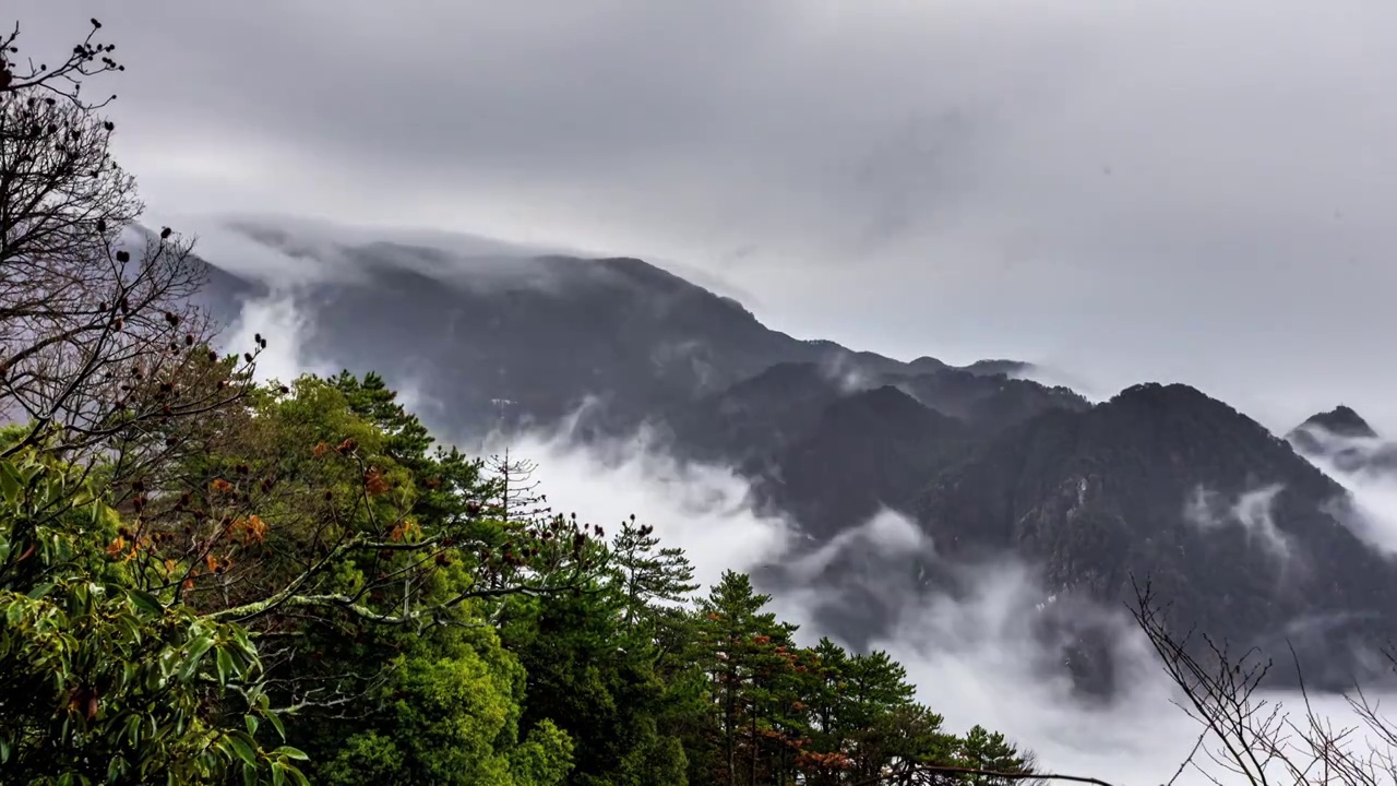 江西九江庐山延时视频素材