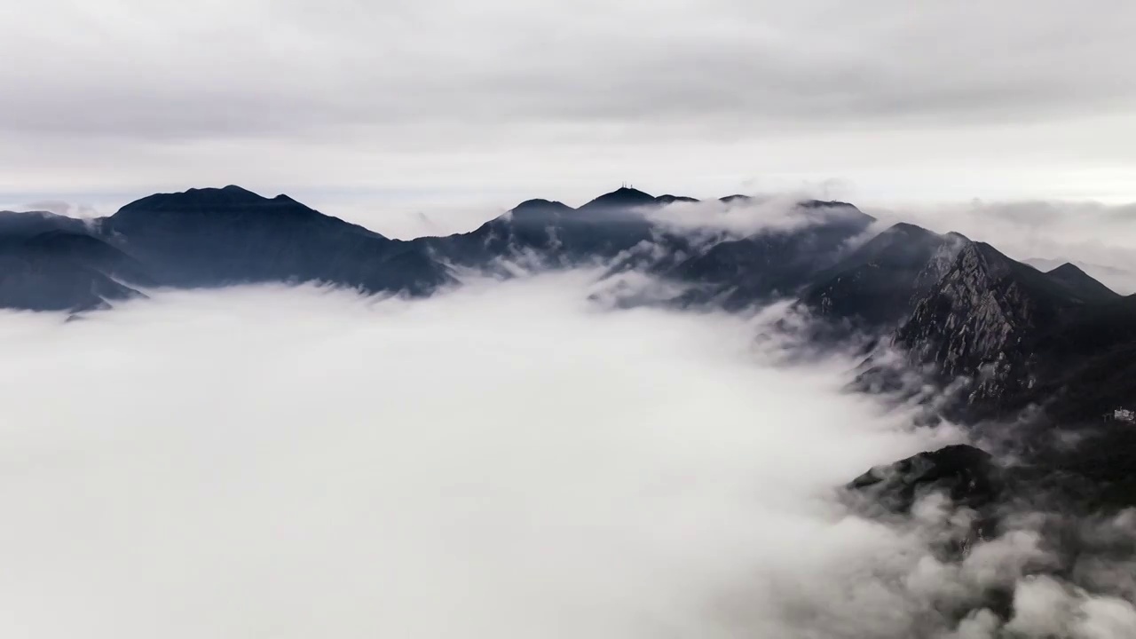 江西九江庐山航拍延时视频素材