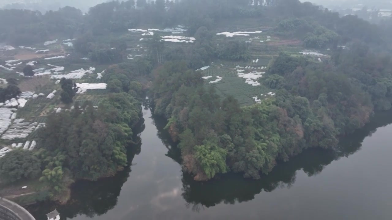 四川成都浦江风光视频素材