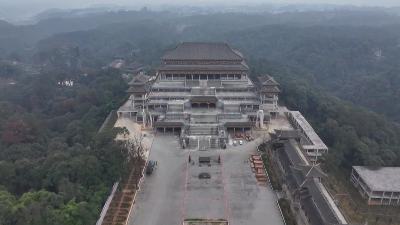 四川成都浦江石象寺风光视频素材