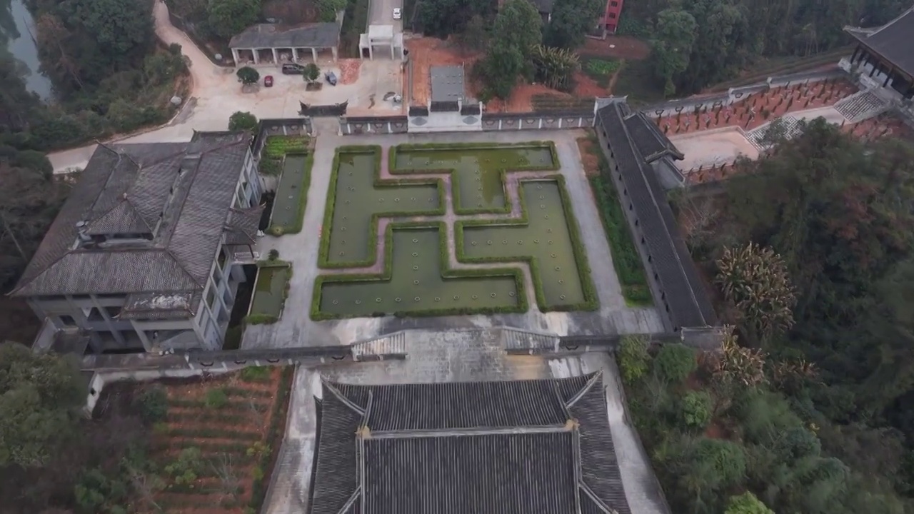 四川成都浦江石象寺风光视频素材