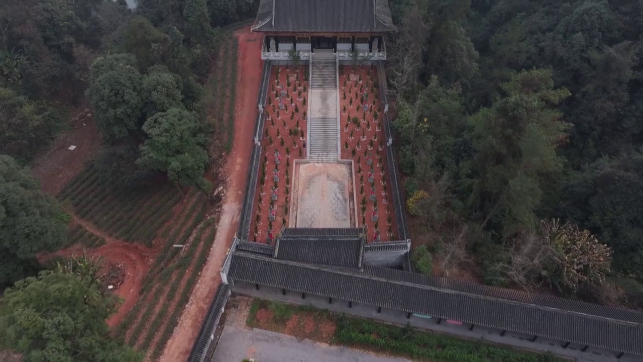 四川成都浦江石象寺风光视频素材