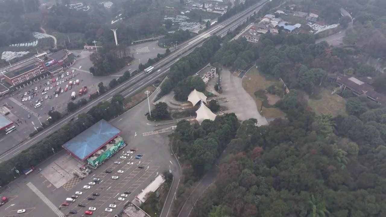 四川成都浦江石象寺风光视频素材