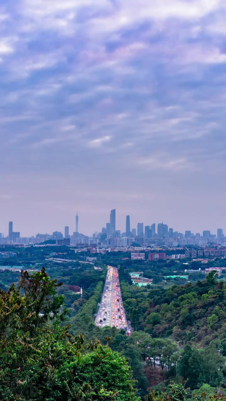 广州城市延时视频素材