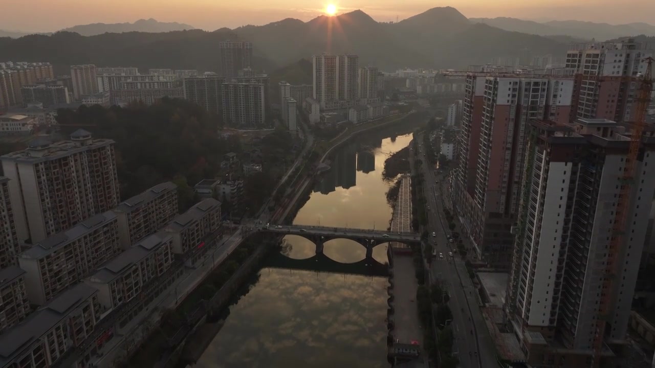 贵州锦屏风光视频素材