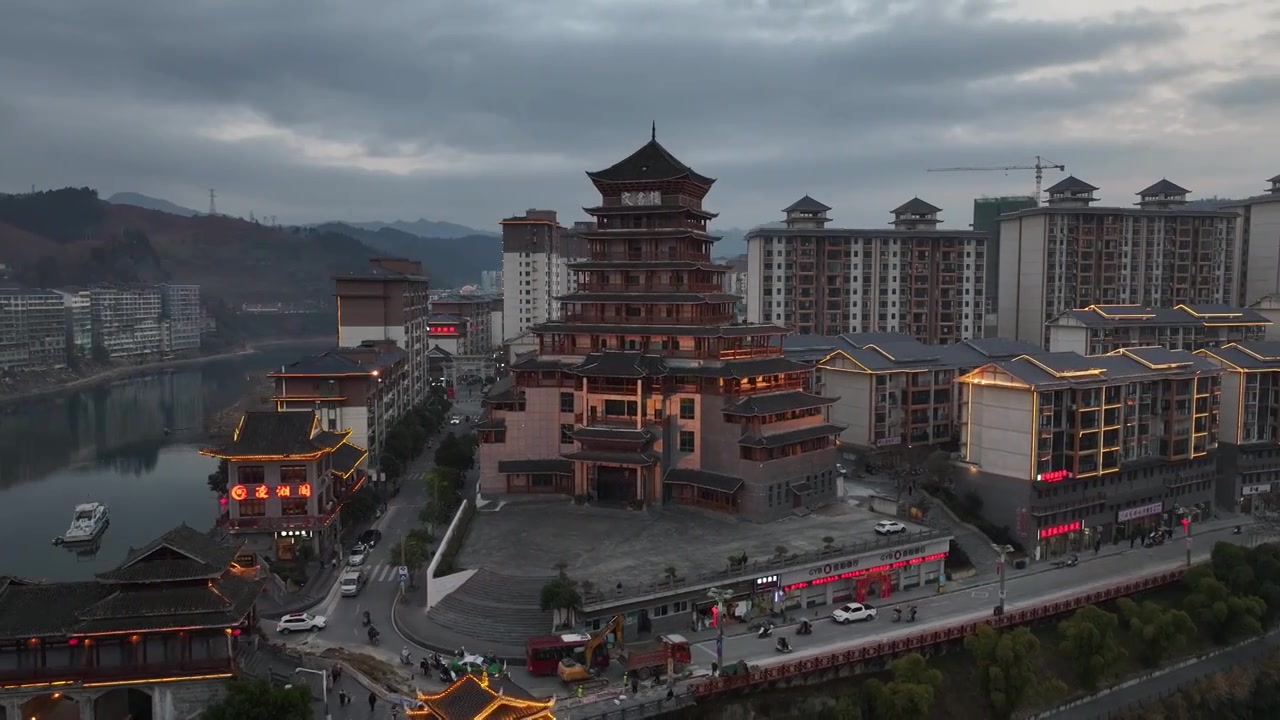 贵州锦屏风光视频素材