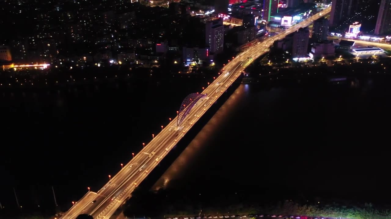 章江大桥夜景视频素材