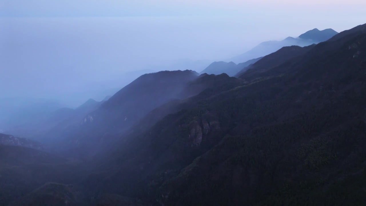 庐山云海航拍视频素材