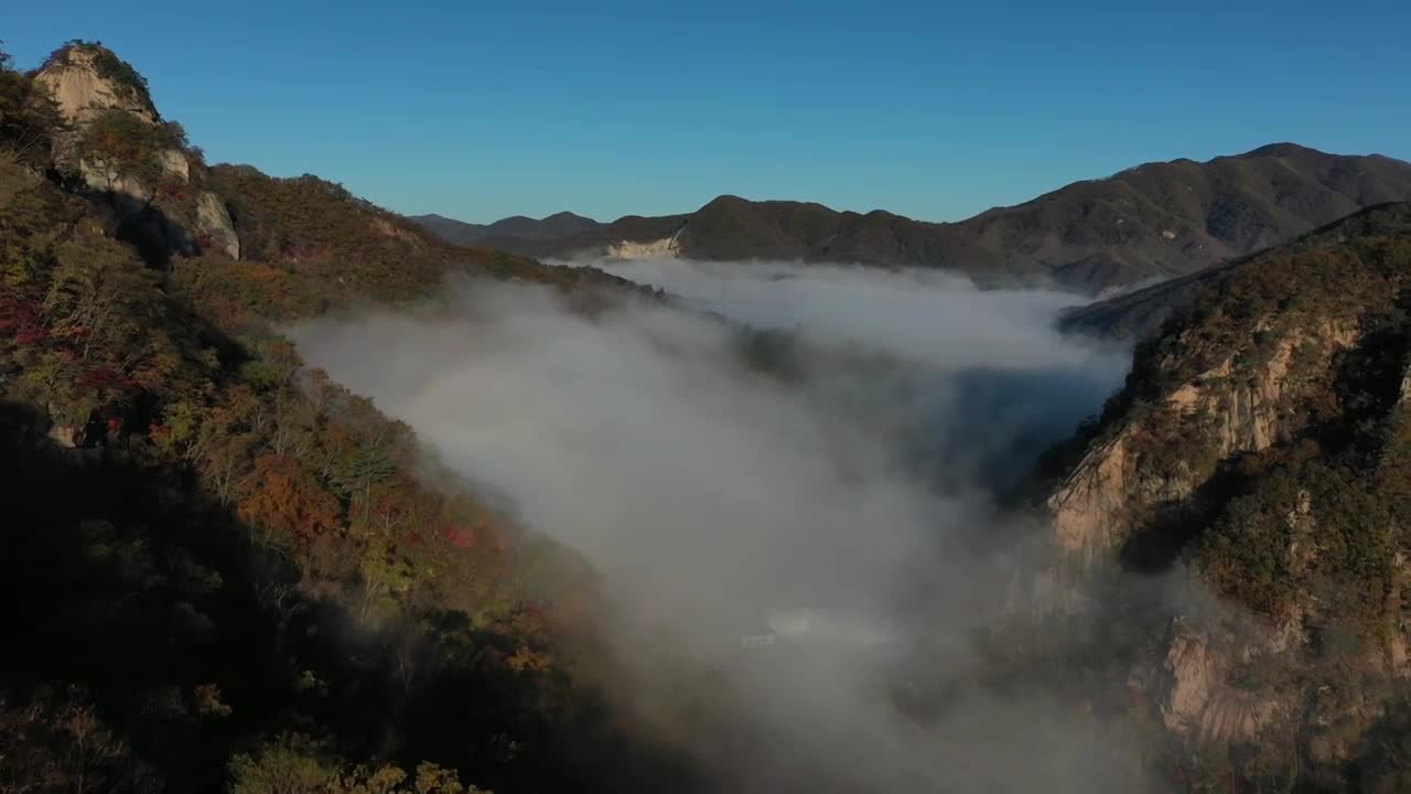 最美金秋山区视频素材