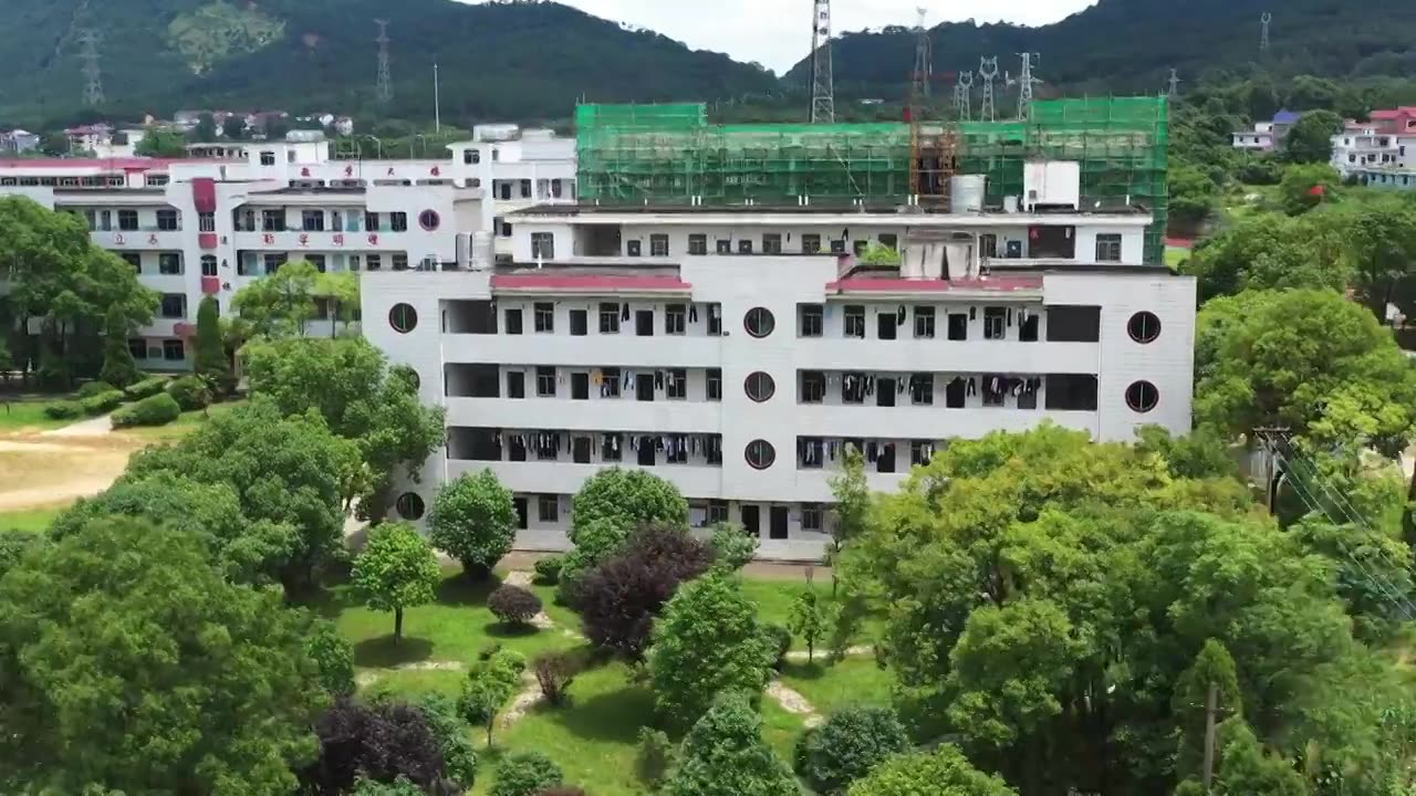 吉安县凤凰中学学生公寓视频素材