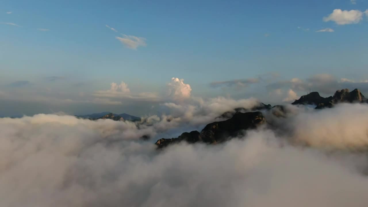 凤凰山正面云海视频素材