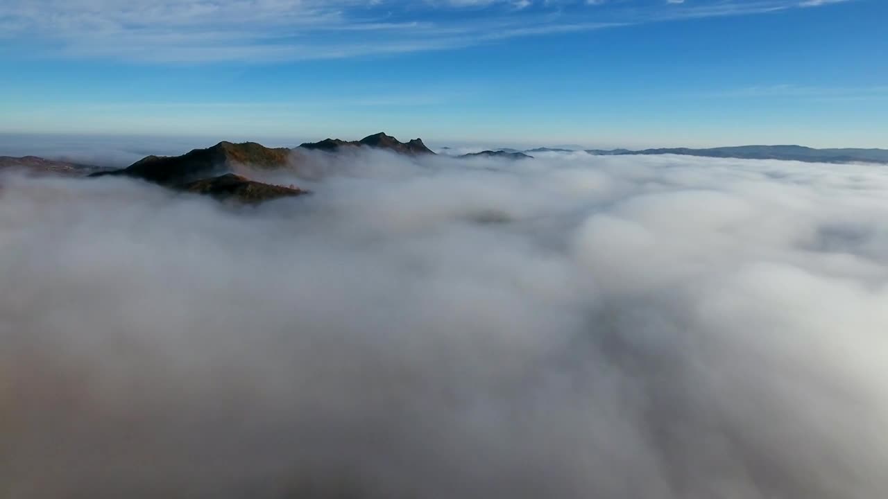 坝上金秋云海视频素材