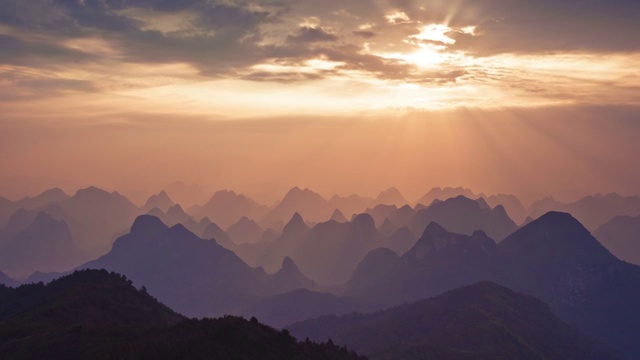 桂林尧山美景视频素材