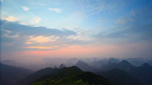 桂林尧山美景视频素材