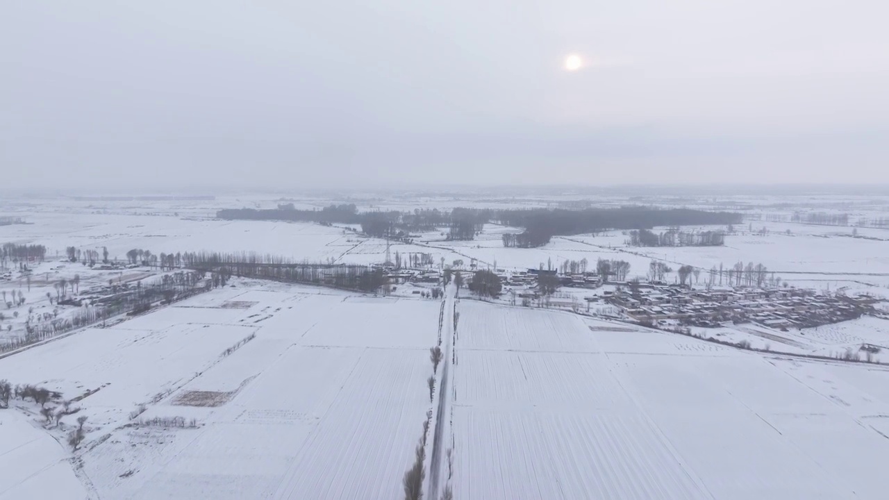 雪后河流视频素材