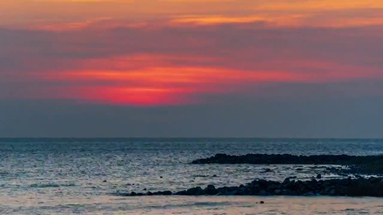 海上日出视频素材