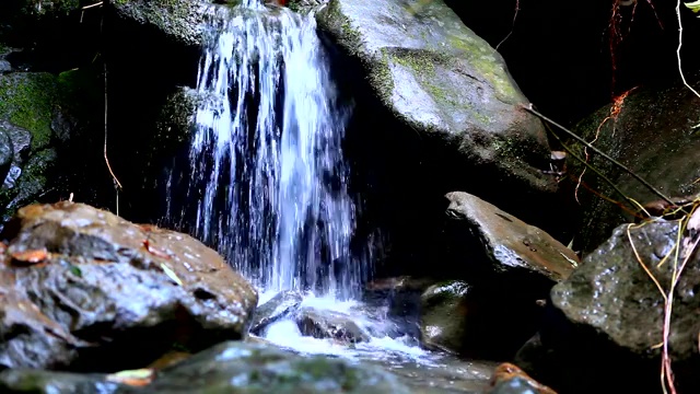 流动的溪水视频素材