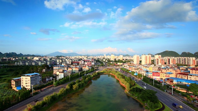 桂林城市景观视频素材