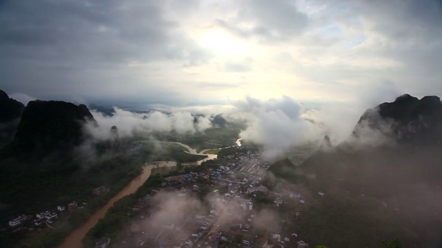 阳朔兴坪美景视频素材