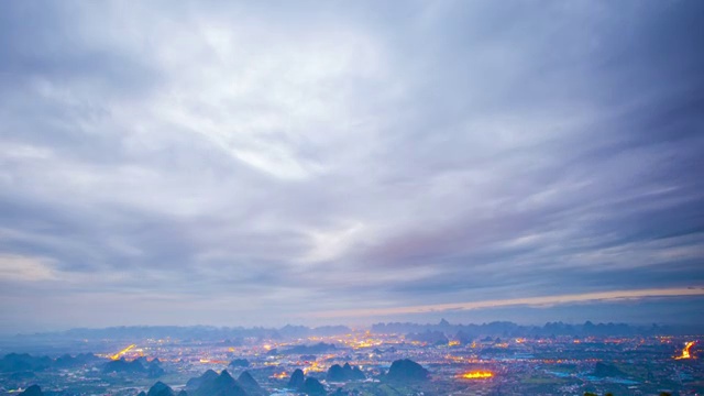 桂林尧山美景（城区方向）视频素材