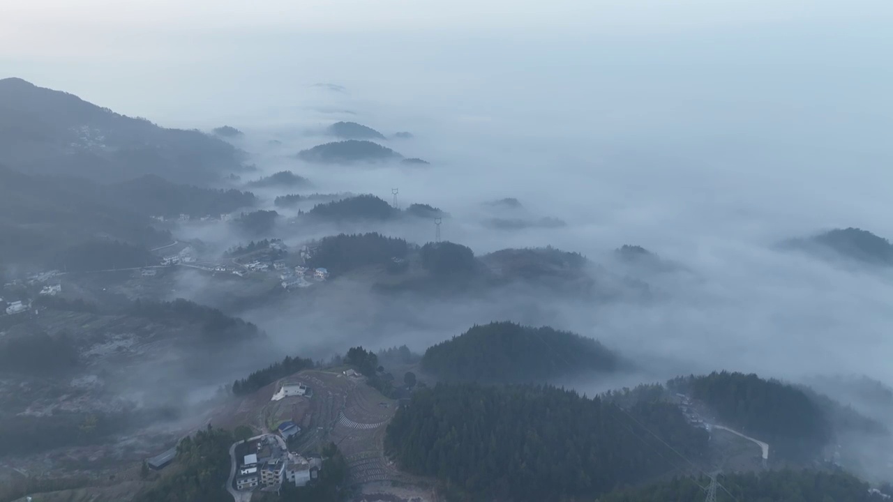 湖北恩施市七里坪田园风光视频素材