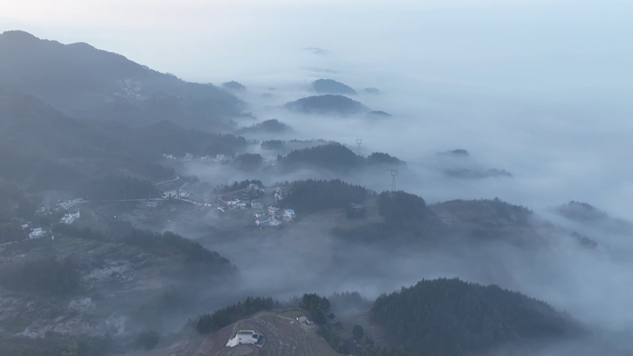 湖北恩施市七里坪田园风光视频素材