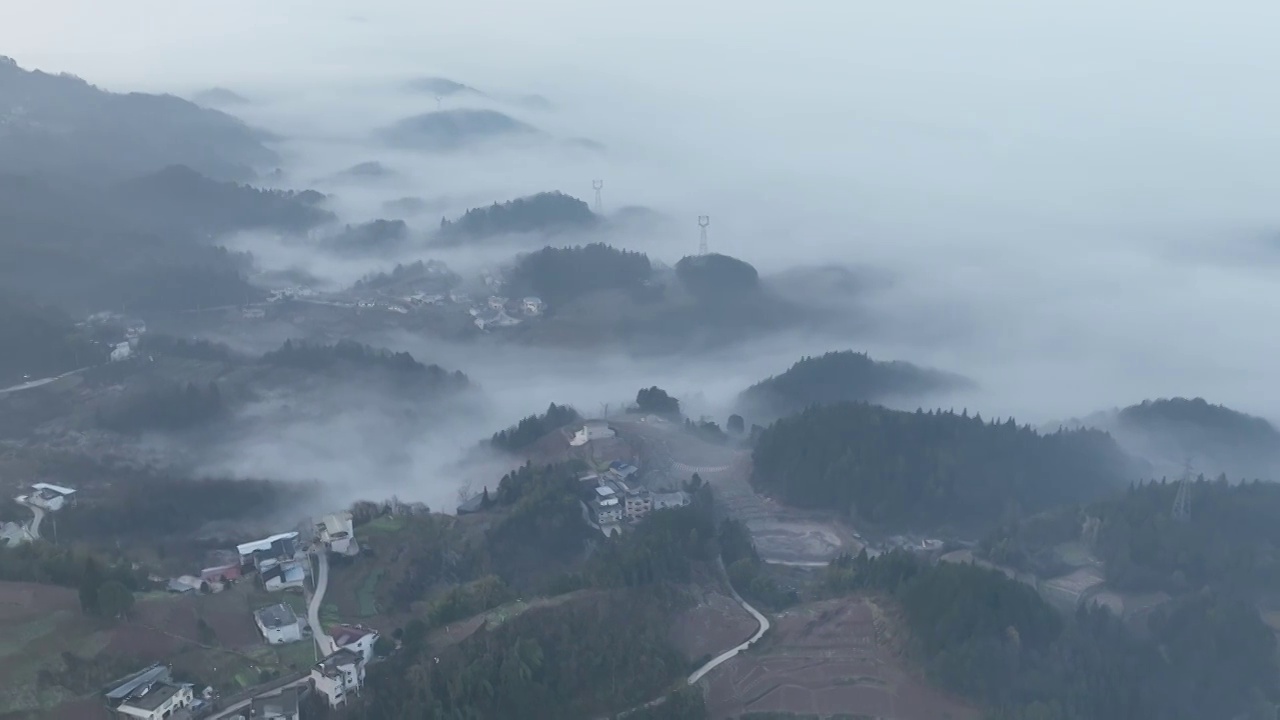 湖北恩施市七里坪田园风光视频素材