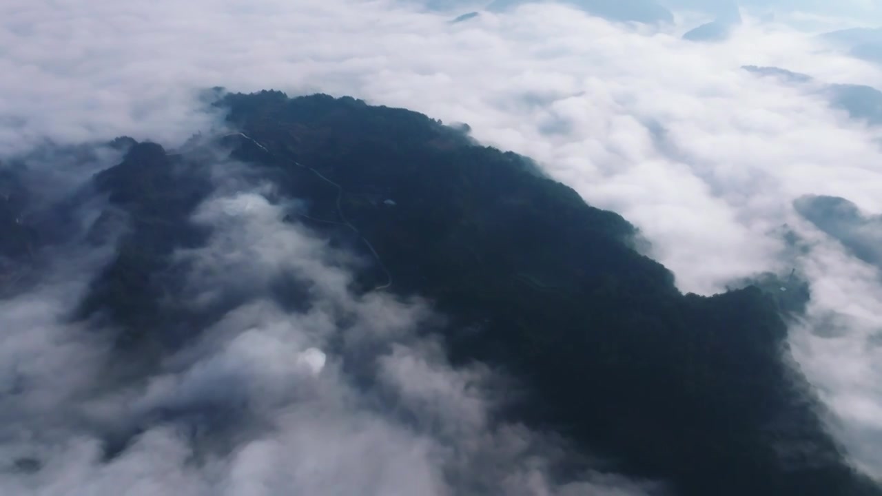 乡村高山云海平流雾视频素材