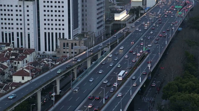 上海高架道路视频素材