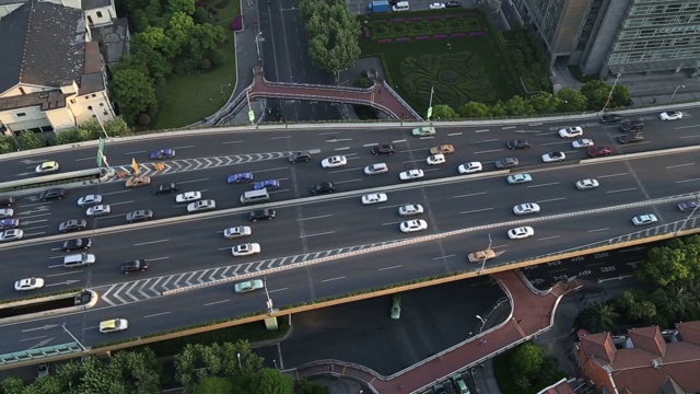 上海高架道路视频素材