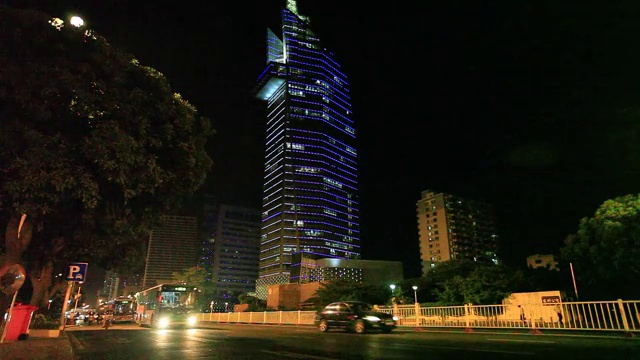 福州五四路夜景视频素材