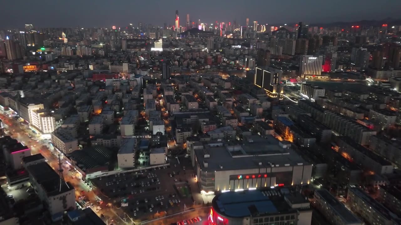 济南大明湖春节夜景视频素材