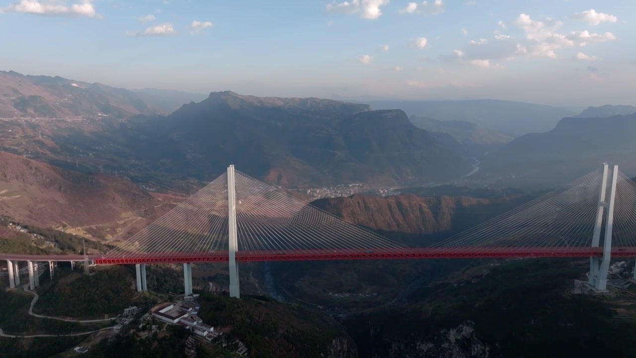 北盘江特大桥风景风光视频素材