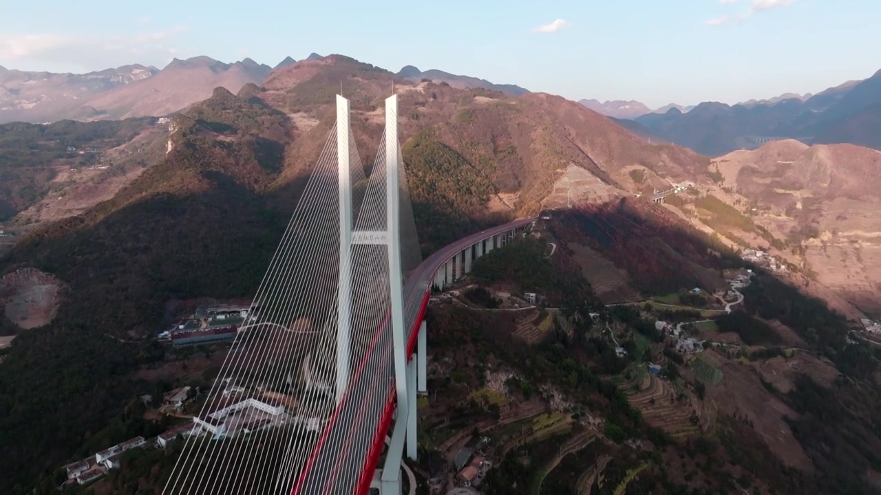 北盘江特大桥风景风光视频素材