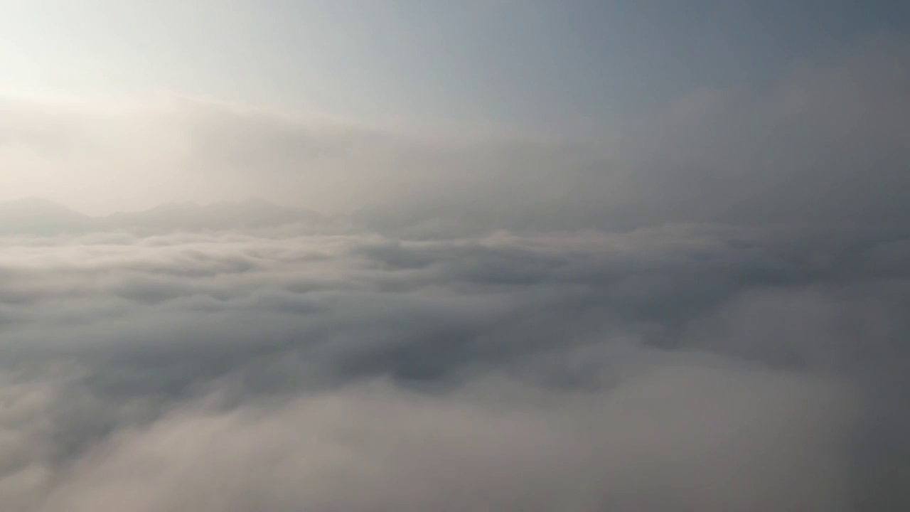 重庆渝北周家山云景，云海视频下载