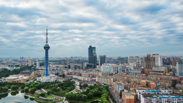 长春市夏季全景天际线视频素材