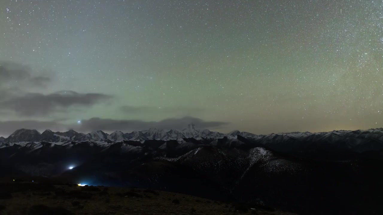 8K延时视频贡嘎星空银河视频素材