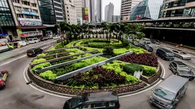 移动拍摄中国香港中环交通视频素材