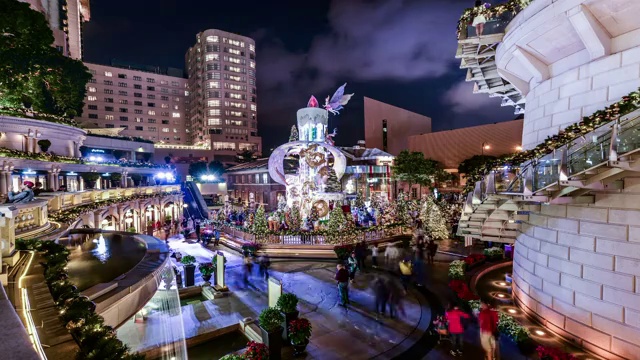 中国香港节日夜景视频下载